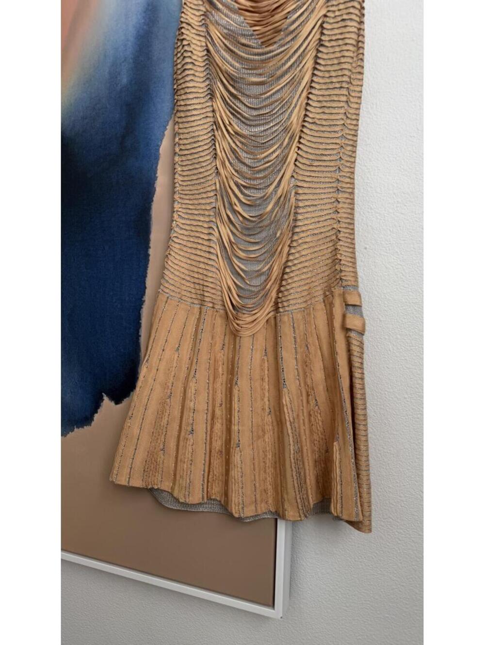 Pepa Pombo Metallic Knit Mini Dress - Picture 5 of 9